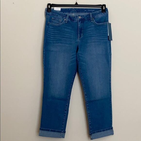 $25/ New Direction Girlfriend Cuffed Jeans Size 12R - Picture 2 of 16